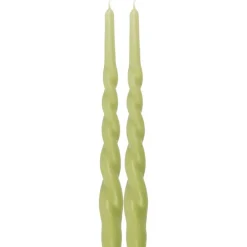 Kynttilät Ja Huonetuoksut^Pentik kruunukynttilä Kierre 28 cm vihreä 2kpl/pkt