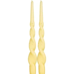 Kynttilät Ja Huonetuoksut^Pentik kruunukynttilä Kierre hile keltainen 28 cm 2 kpl