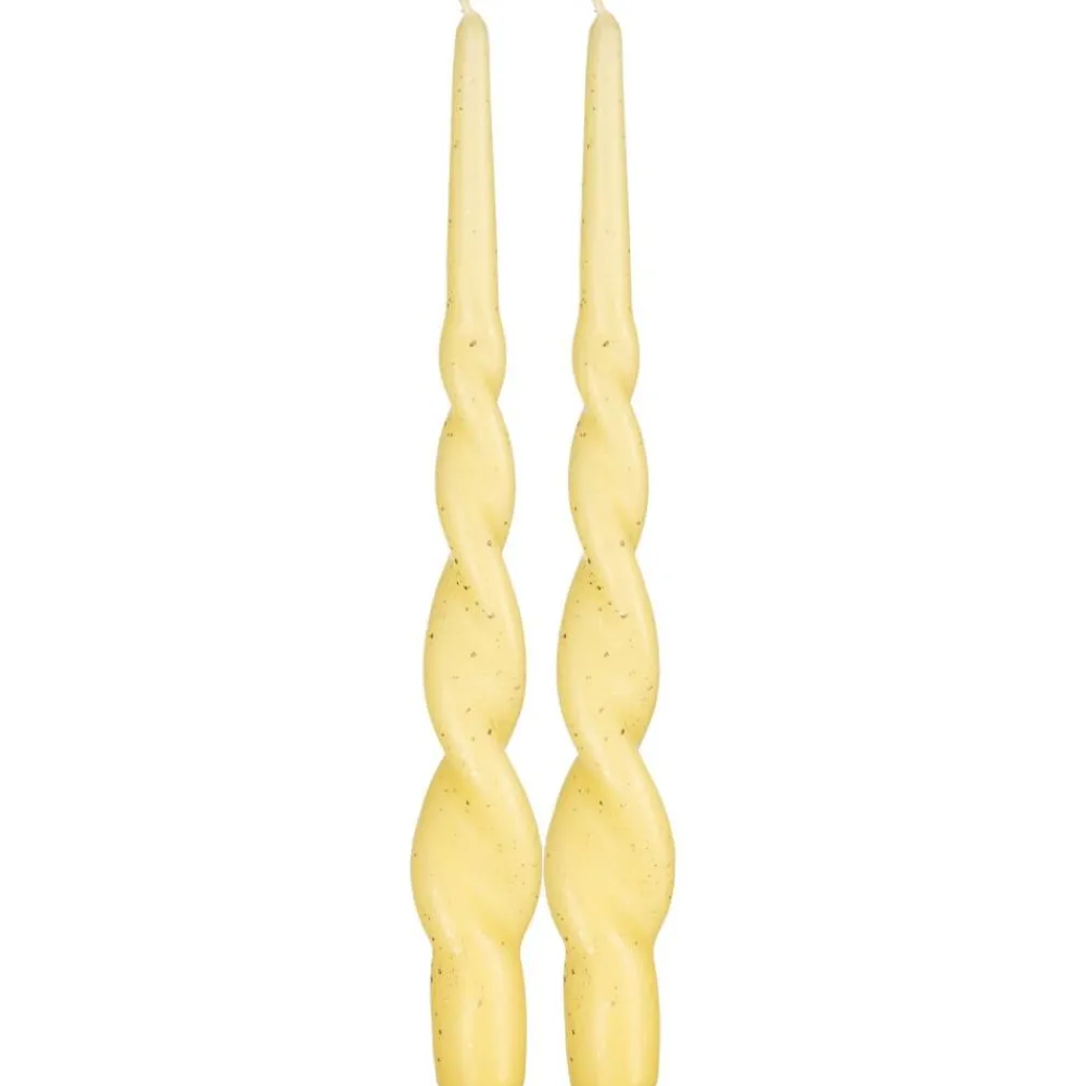 Kynttilät Ja Huonetuoksut^Pentik kruunukynttilä Kierre hile keltainen 28 cm 2 kpl