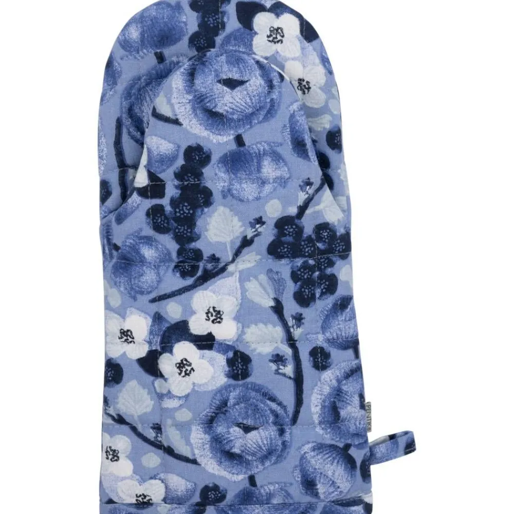 Keittiötekstiilit^Pentik patakinnas Lapin Kukka 16x31 cm sininen