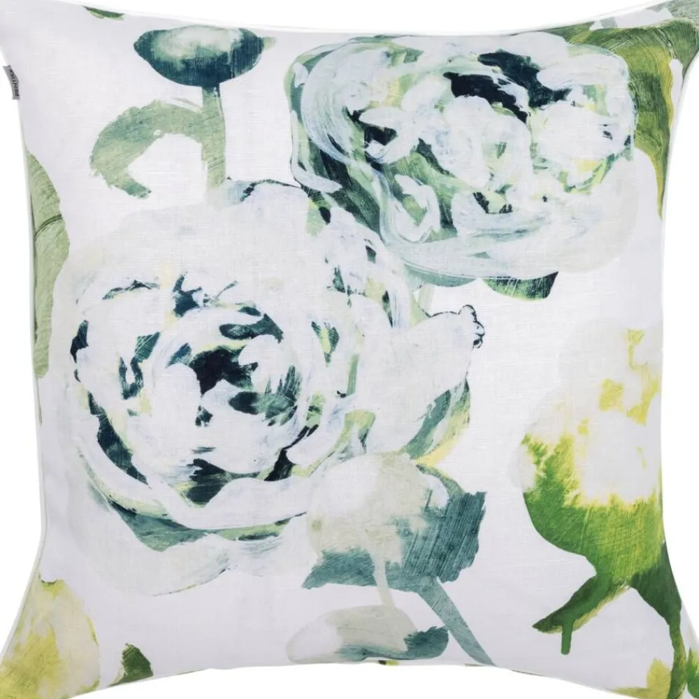 Sisustustekstiilit^Pentik tyynynpäällinen Freesia puuvilla-pellava 45x45 cm vih