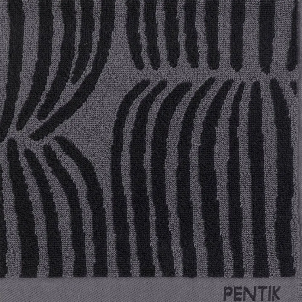 Kylpyhuone- Ja Saunatekstiilit|Kylpyhuone- Ja Saunatekstiilit^Pentik Vilja käsipyyhe musta 50x70 cm