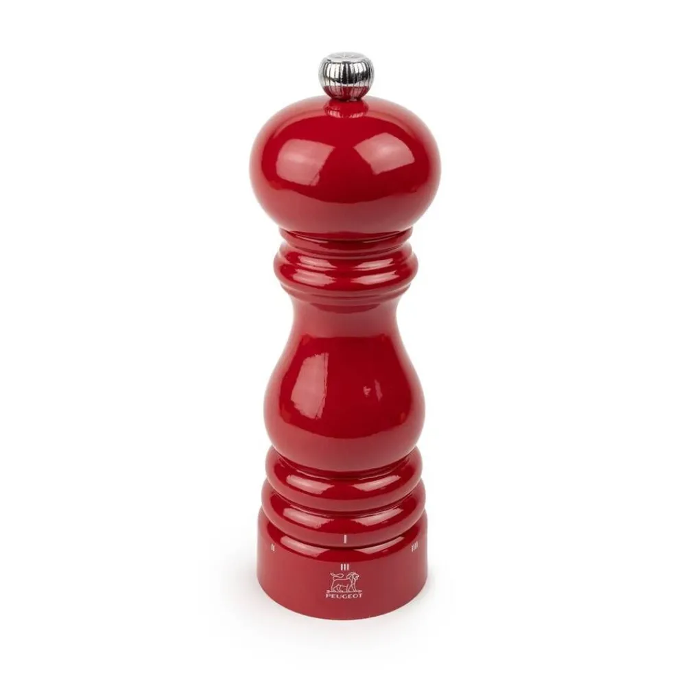 Keittiötarvikkeet^Peugeot Z-suolamylly Paris karkeudensäädöllä 18 cm Red Passi