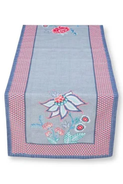 Keittiötekstiilit^Pip Studio kaitaliina Flower Festival 50x150 cm Blue