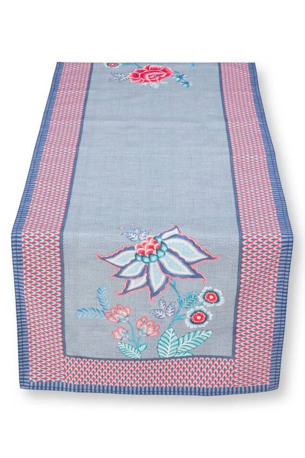 Keittiötekstiilit^Pip Studio kaitaliina Flower Festival 50x150 cm Blue