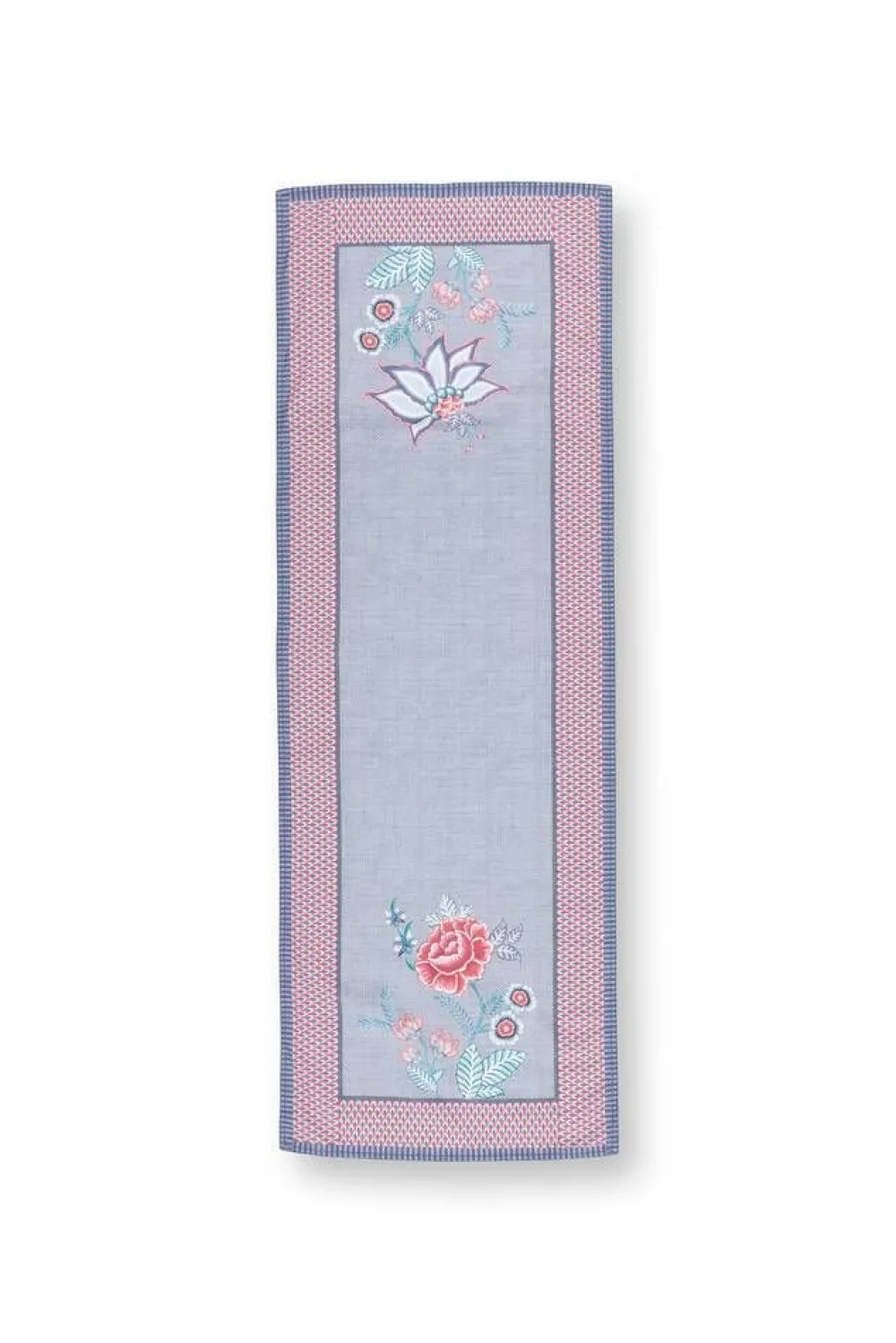 Keittiötekstiilit^Pip Studio kaitaliina Flower Festival 50x150 cm Blue