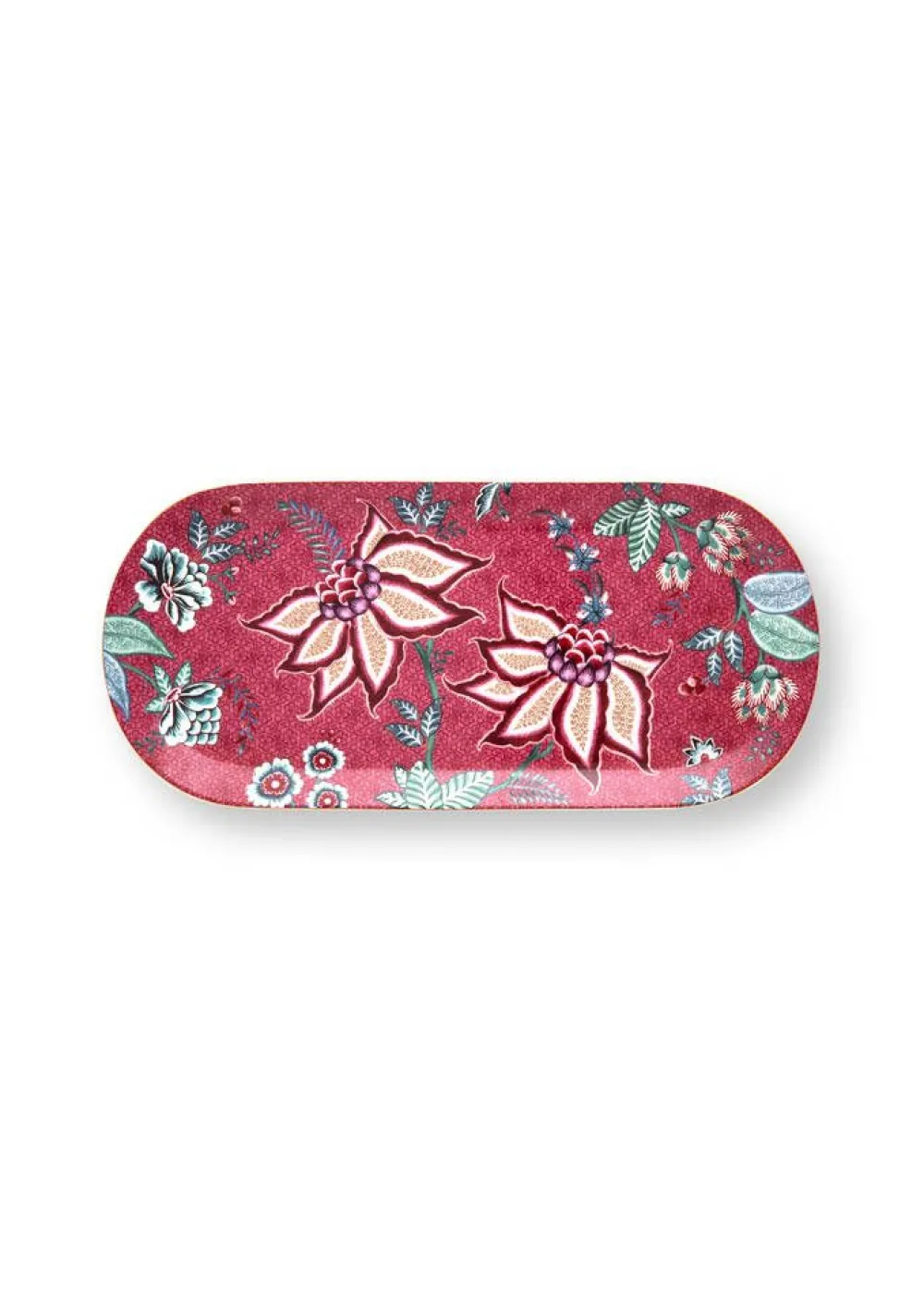 Tarjoilu^Pip Studio kakkutarjotin Rectangular Flower Festival 33,3x15