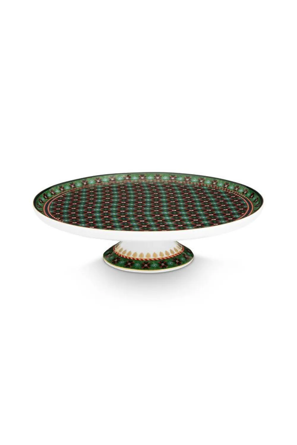 Tarjoilu^Pip Studio kakkutarjotin Clover 21 cm Green