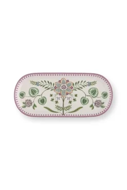 Tarjoilu^Pip Studio kakkutarjotin Lily&Lotus 33,3x15,5 cm Off White