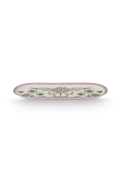 Tarjoilu^Pip Studio kakkutarjotin Lily&Lotus 33,3x15,5 cm Off White