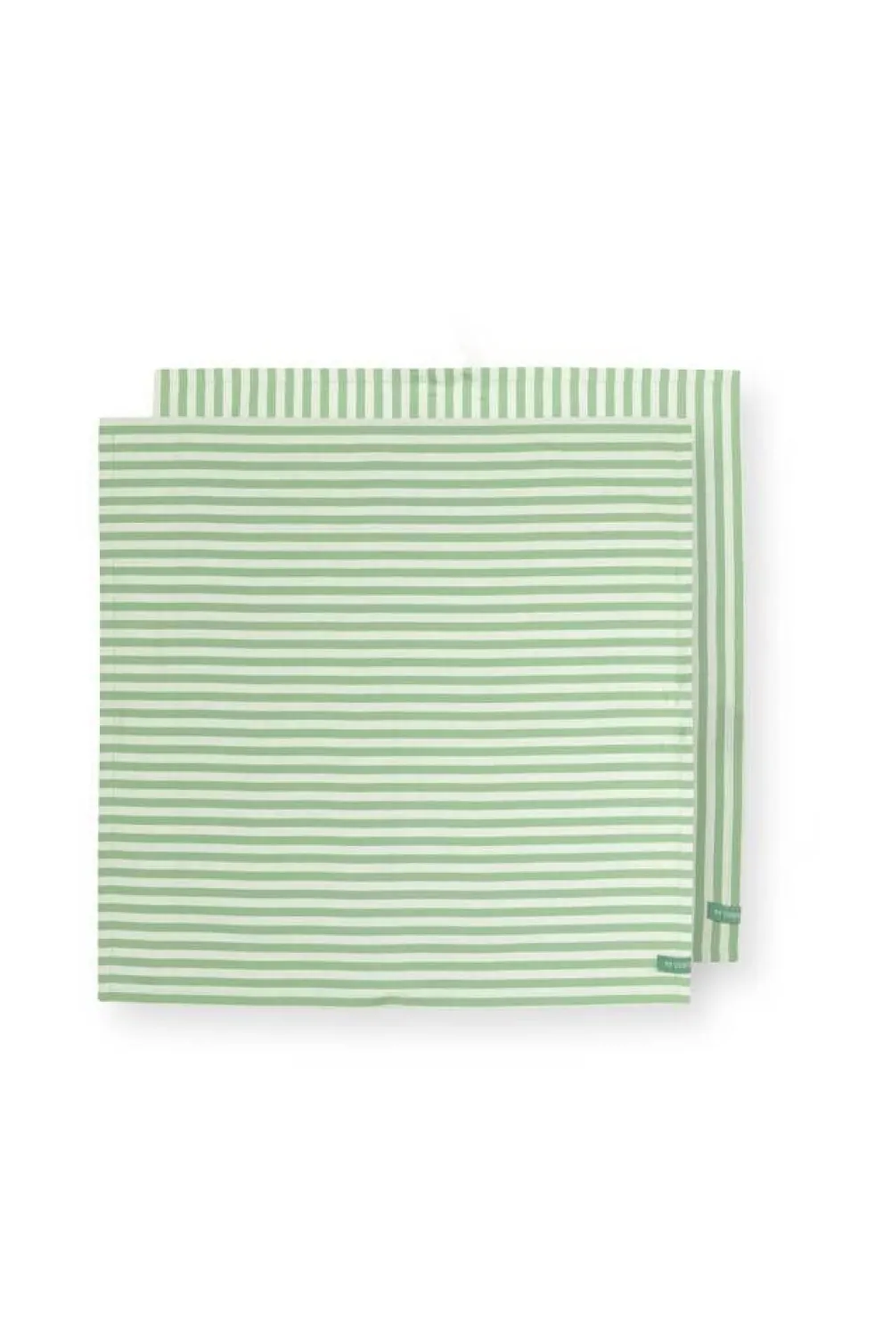 Keittiötekstiilit^Pip Studio keittiöpyyhe Stripes 65x65 cm 2 kpl Light Green