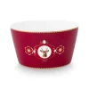 Astiat^Pip Studio kulho Love Birds Medallion Deer 15 cm Dark Red