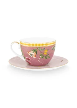 Astiat^Pip Studio kuppi & aluslautanen La Majorelle 280 ml Pink
