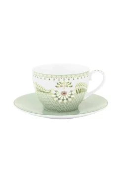 Astiat^Pip Studio kuppi & lautanen Lily & Lotus Tiles 280 ml