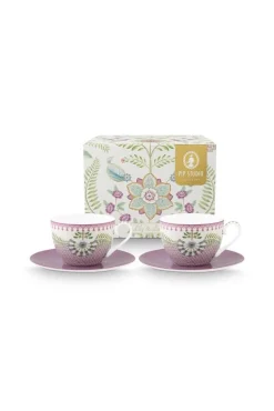 Astiat^Pip Studio kuppi ja alunen Lily&Lotus 280 ml 2 kpl
