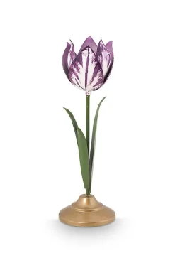 Lyhdyt Ja Kynttilänjalat^Pip Studio kynttilänjalkasetti Metal Lilac