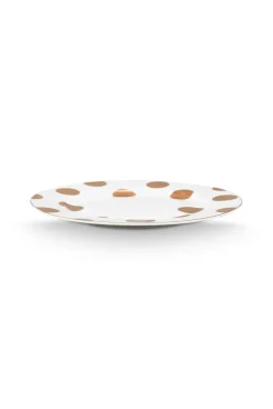 Astiat^Pip Studio lautanen Dot Delight  23 cm 2 kpl White-Gold