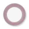 Astiat^Pip Studio lautanen Flower Festival Scallop 26,5 cm Red-Ligh