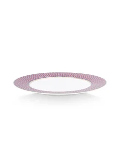 Astiat^Pip Studio lautanen Flower Festival Scallop 26,5 cm Red-Ligh