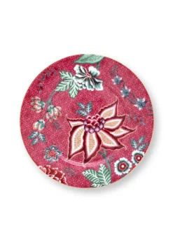 Astiat^Pip Studio lautanen Flower Festival 17 cm Dark Pink