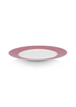 Astiat^Pip Studio lautanen Flower Festival Scallop 26,5 cm Dark Pin