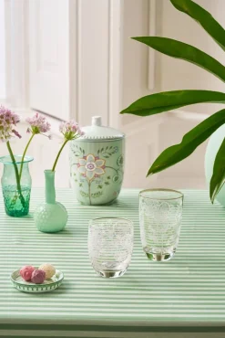 Astiat^Pip Studio longdrinklasi Flower White 400 ml 2 kpl
