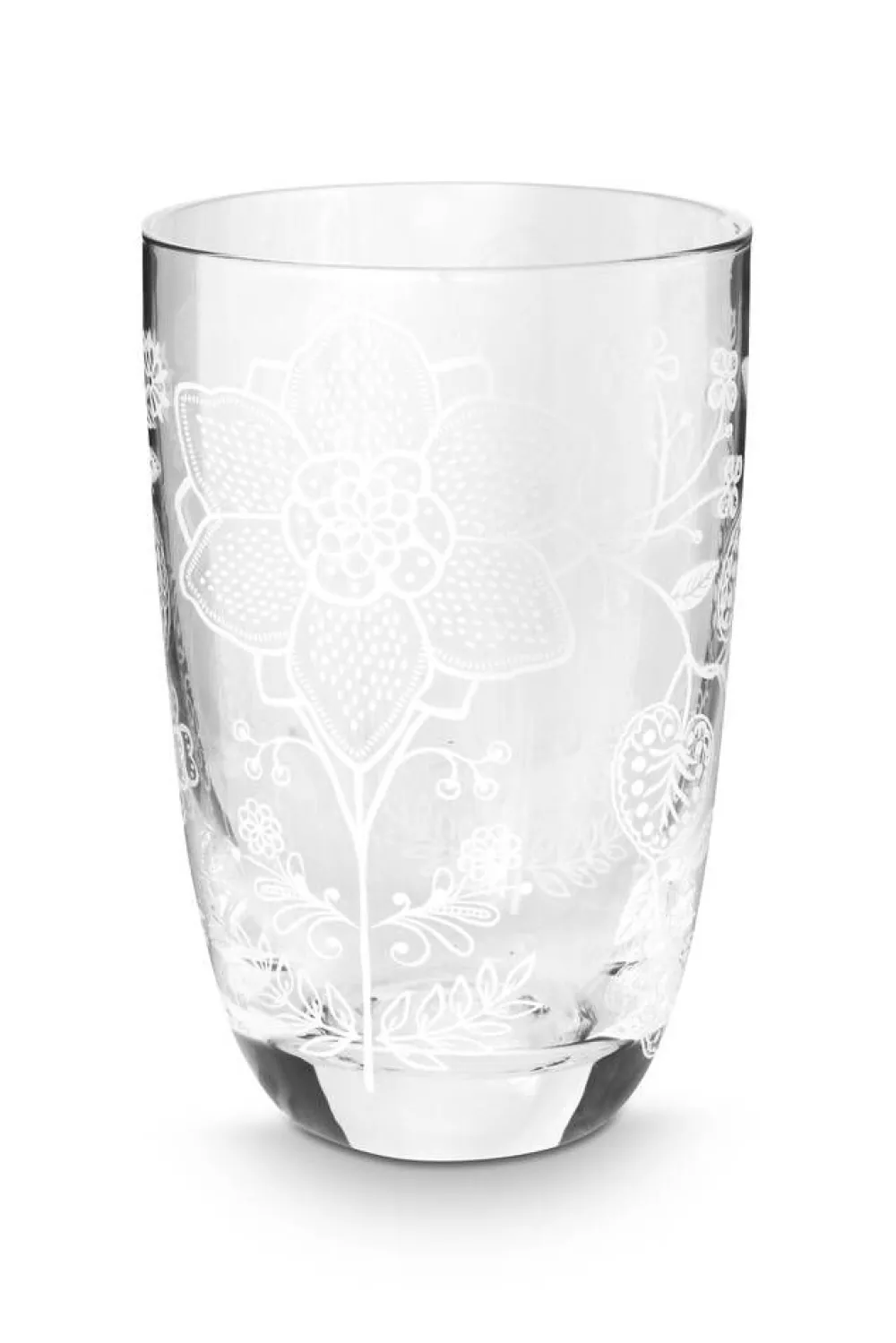 Astiat^Pip Studio longdrinklasi Flower White 400 ml 2 kpl