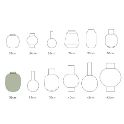 Maljakot Ja Ruukut^Pip Studio maljakko Metal Dots 32 cm White-Gold