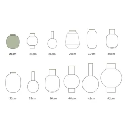 Maljakot Ja Ruukut^Pip Studio maljakko Metal Dots 23 cm White-Gold