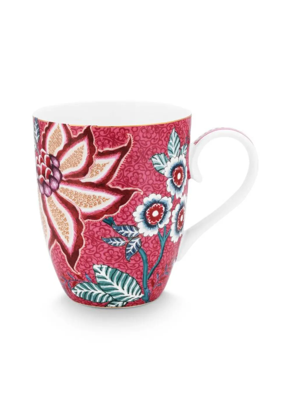 Astiat^Pip Studio muki Flower Festival 350 ml 2 kpl Dark Pink
