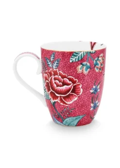 Astiat^Pip Studio muki Flower Festival 350 ml 2 kpl Dark Pink