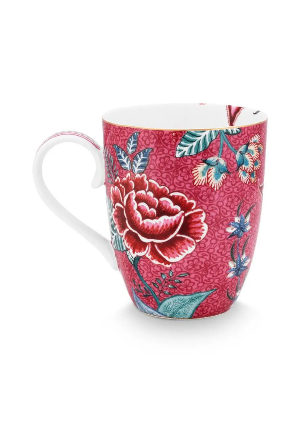 Astiat^Pip Studio muki Flower Festival 350 ml 2 kpl Dark Pink