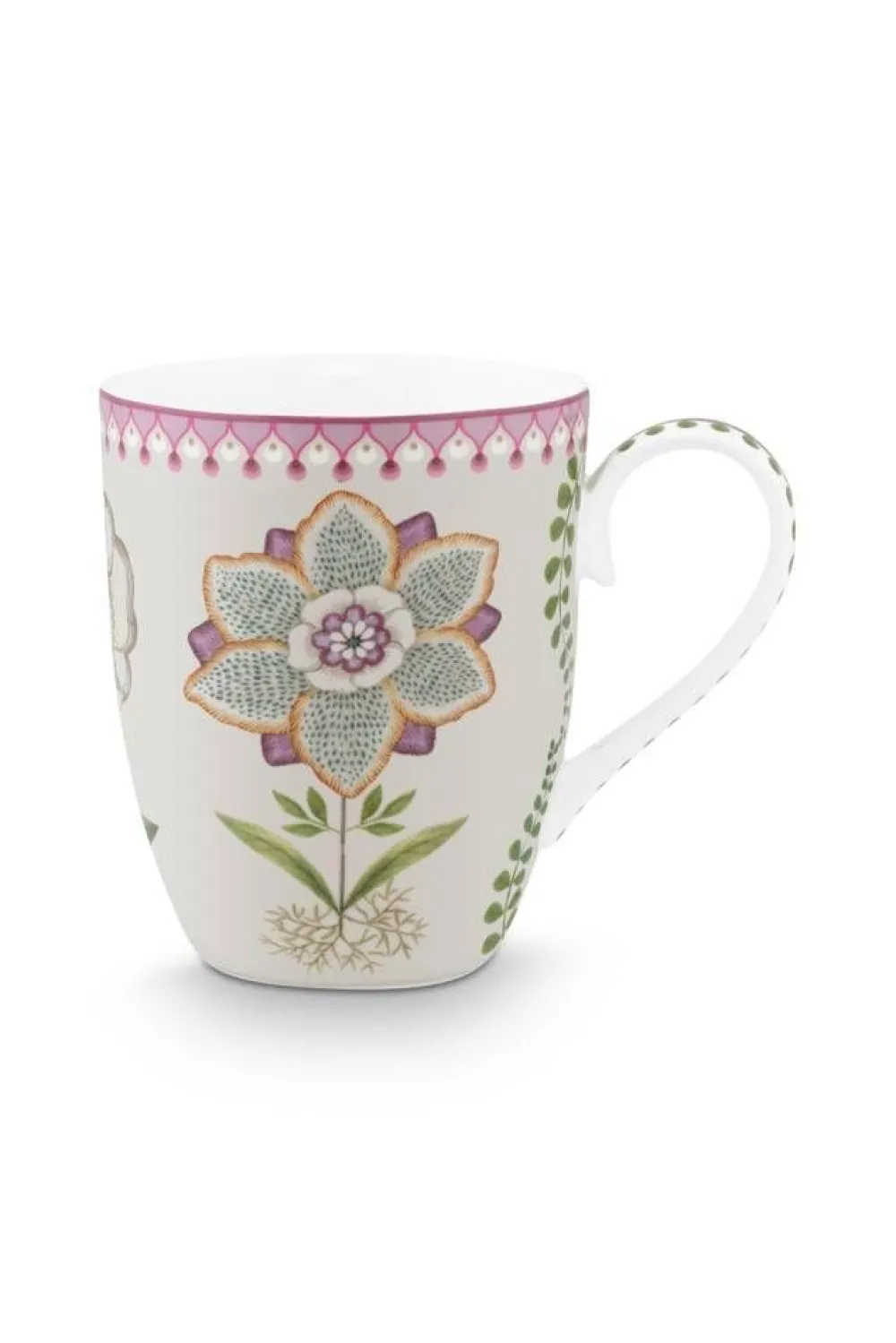 Astiat^Pip Studio muki Lily&Lotus 350 ml Off White