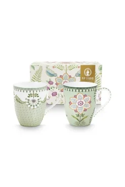 Astiat^Pip Studio mukisetti Lily&Lotus 350 ml Light Green