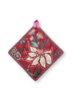 Keittiötekstiilit^Pip Studio patalappu Flower Festival 22x22 cm Dark Pink