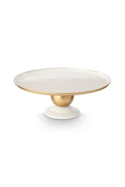 Tarjoilu^Pip Studio tarjotin Metal Sphere 32x12,5 cm White-Gold