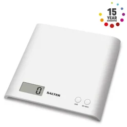 Keittiötarvikkeet^Salter keittiövaaka valkoinen 3 kg