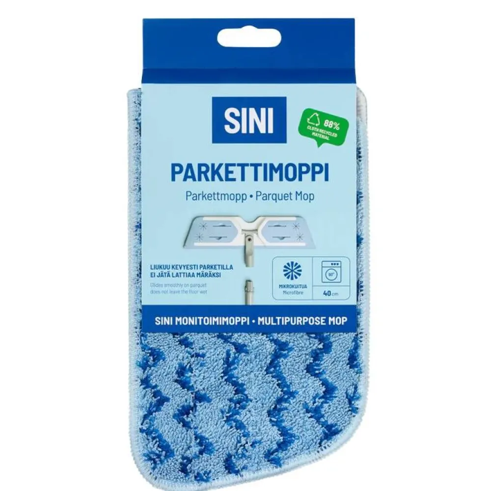 Puhdistus Ja Siivous^Sini parkettimoppi 40 cm