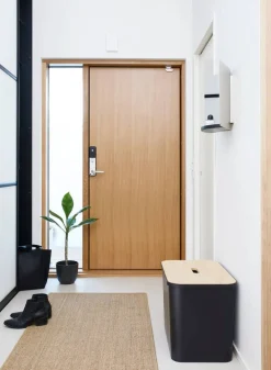 Paperikorit Ja Roska-Astiat^Smartstore Collect lajitteluastia vanerikannella 76 L musta
