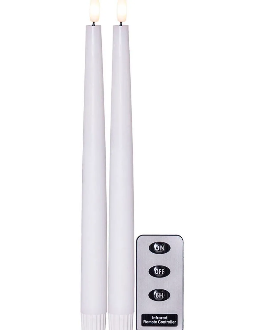 Koriste- Ja Kausivalot^Star Trading LED-antiikkikynttilä Flamme Slim 28 cm valkoine