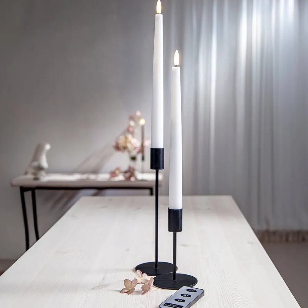 Koriste- Ja Kausivalot^Star Trading LED-antiikkikynttilä Flamme Slim 28 cm valkoine