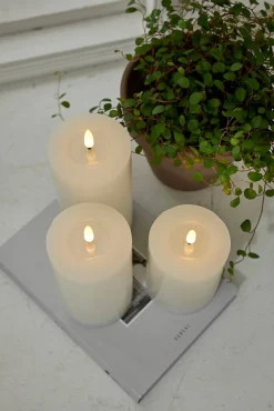 Koriste- Ja Kausivalot^Star Trading LED-kynttilä Flamme Flow 17,5 cm valkoinen