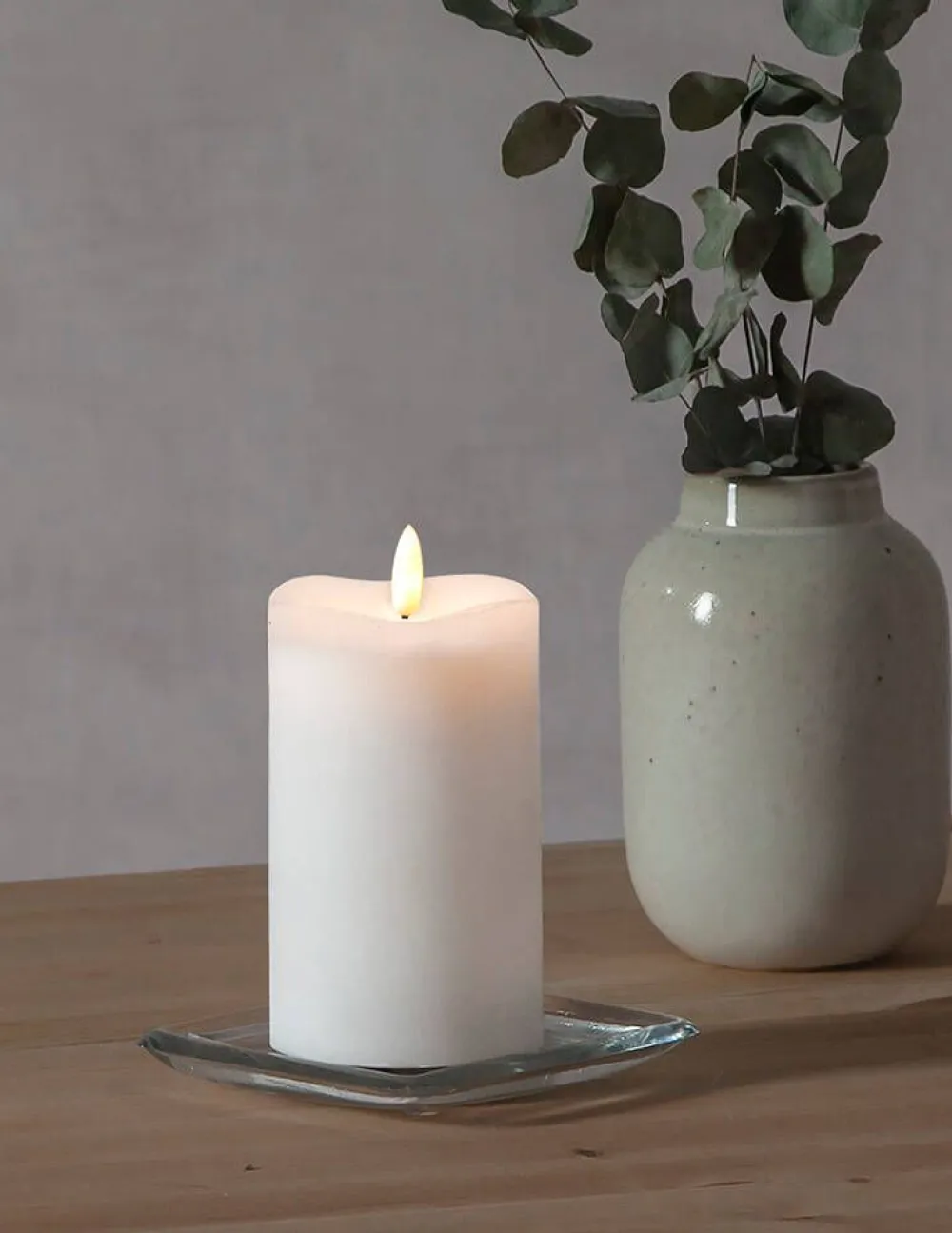 Koriste- Ja Kausivalot^Star Trading LED-kynttilä Flamme 14 cm valkoinen