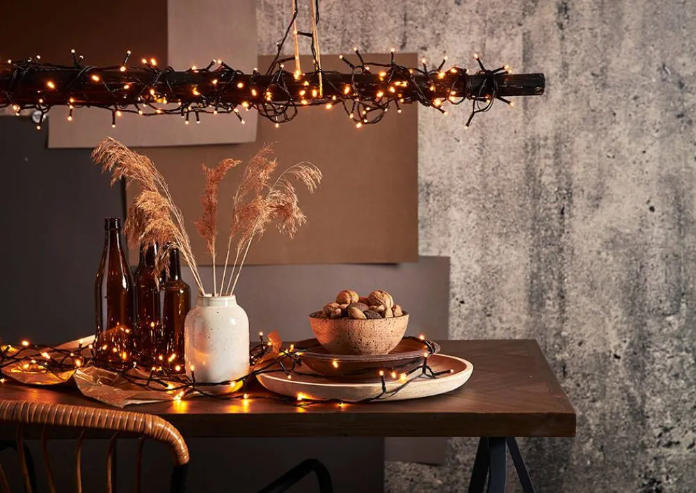Koriste- Ja Kausivalot^Star Trading LED-valosarja Golden Warm White 180-os. 12,6 m