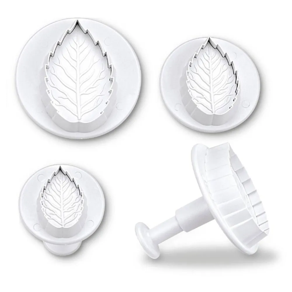 Leivonta^ Städter Painomuotti ruusunlehti 3-osaa 2-4 cm
