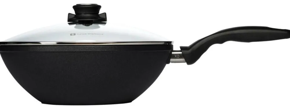 Paistoastiat^Swiss Diamond XD Wok + kansi 28 cm / 3,7 L induktio