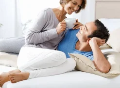 Vuodetekstiilit^TEMPUR joustolakana 120x20-25 cm valkoinen