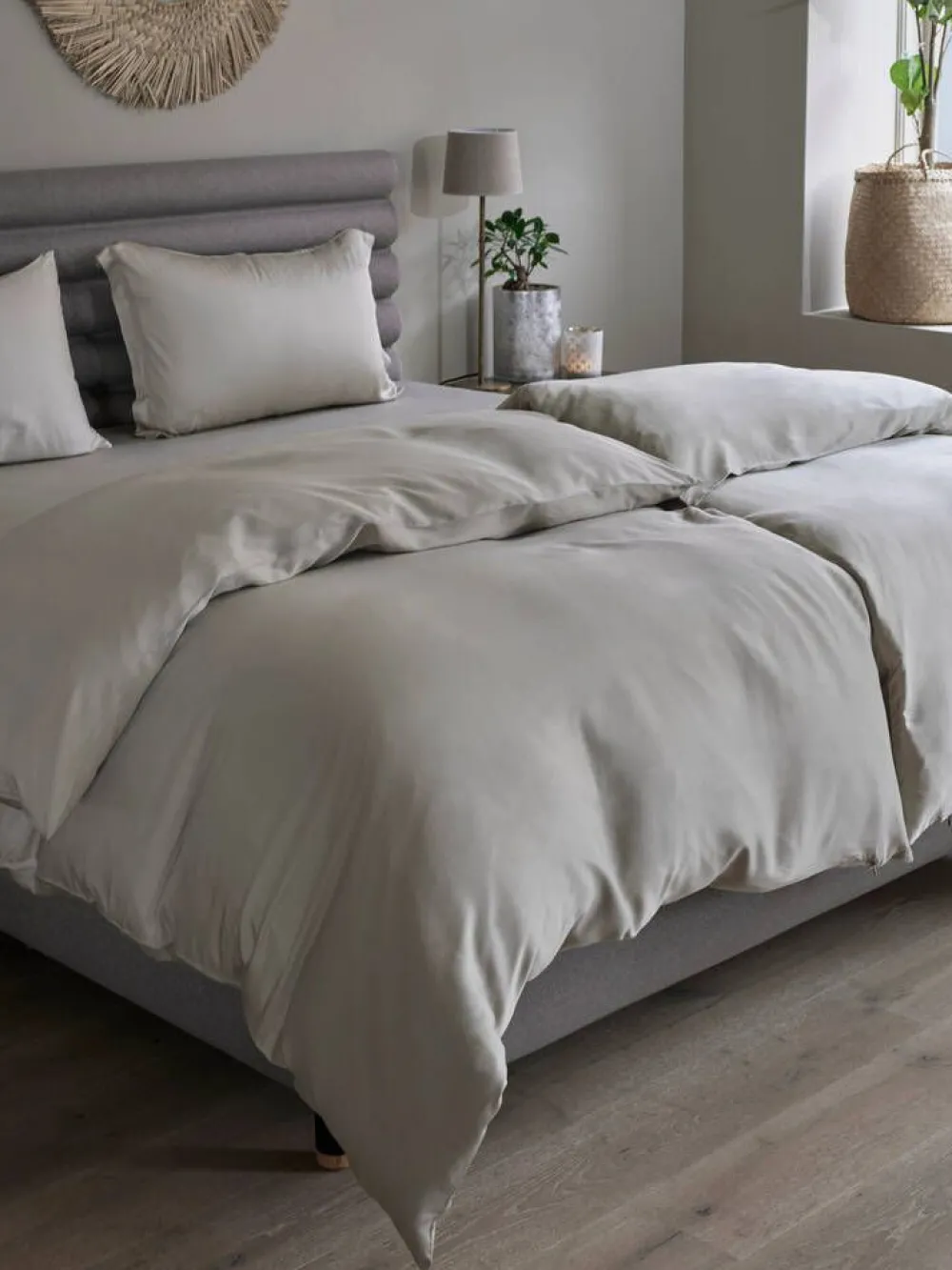 Vuodetekstiilit^TEMPUR pussilakana Silky Bamboo 150x210 cm nature