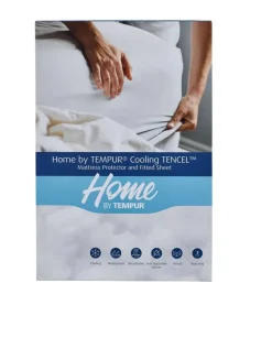 Vuodetekstiilit^TEMPUR 100x200x42 cmmuotoonommeltu suojalakana Cooling TENCE