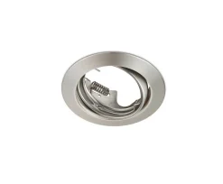 Sisustusvalaisimet^Trio Lighting alasavalo Jura GU10 harjattu teräs pyöreä